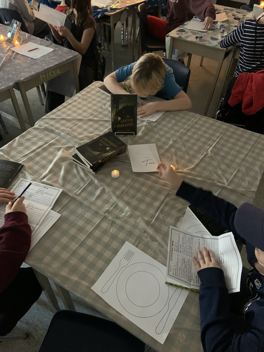 EduEmily2's tweet photo. Best Friday- Literature circles “book tasting”! #6EO @RoyalRoadsPS https://t.co/6sSXsmRCHN