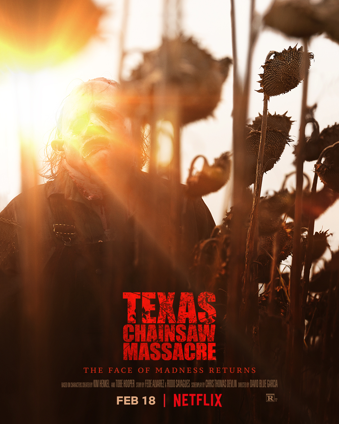 NetflixFilm on Twitter: "The exclusive poster for TEXAS CHAINSAW MASSACRE  is here. Leatherface arrives on Netflix February 18. Don't miss the new  trailer, coming soon on January 31 https://t.co/jl7iUSCplg" / Twitter