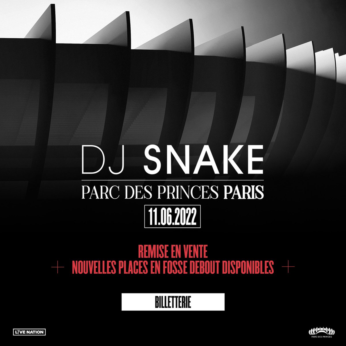 djsnake's tweet photo. NOUVELLES PLACES EN FOSSE DEBOUT DISPONIBLES

Link - https://t.co/TwkZJbfQR9 https://t.co/c3VMUX4fCZ