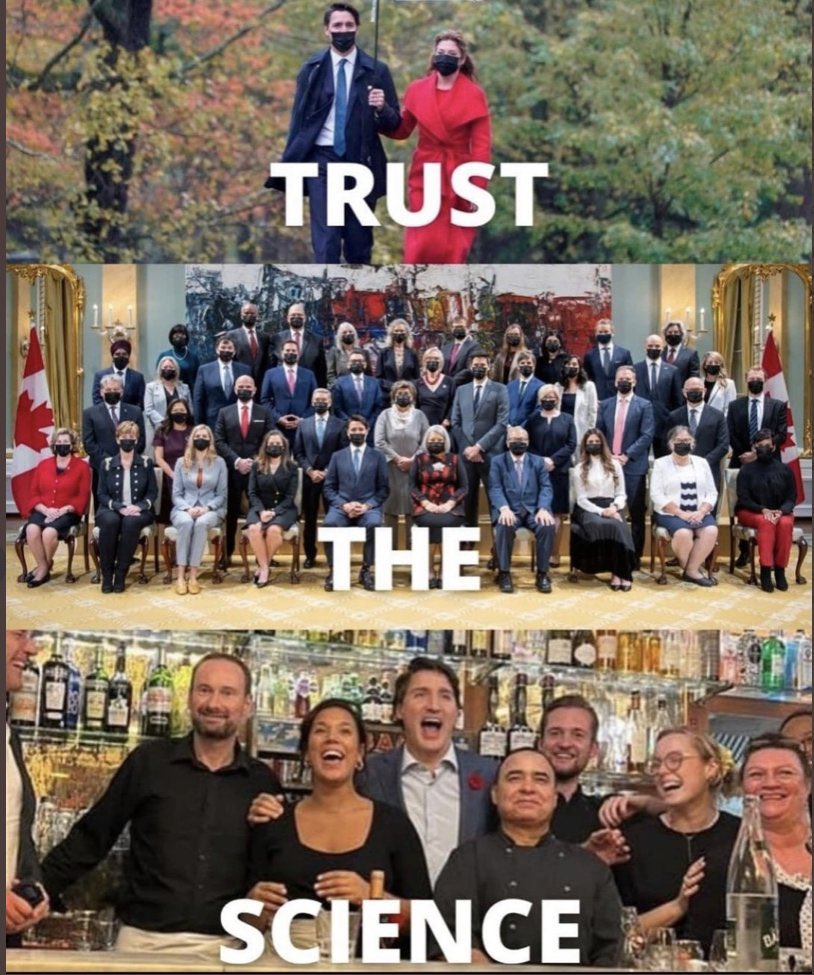 br3akthematr1x's tweet photo. @JustinTrudeau Trust the science right? https://t.co/utsrJm9AXy