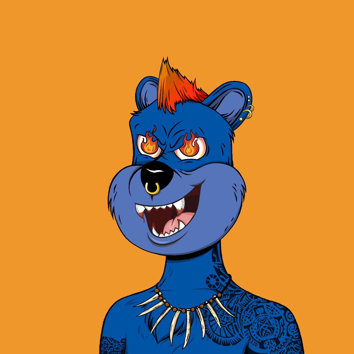 As promised.. much love to the #TribeQuokka family for their continued support! Here’s our next #NFT reveal! We call him “Inferno!” 🔥 #VibeTribe🚀 #BAYC #RivalNFTs #TQvsBAYC #NFT #BoredApeYachtClub #MAYC #NFTCommunity <a href="/TribeQuokka/">Tribe Quokka</a> <a href="/BoredApeYC/">Bored Ape Yacht Club 🍌</a>