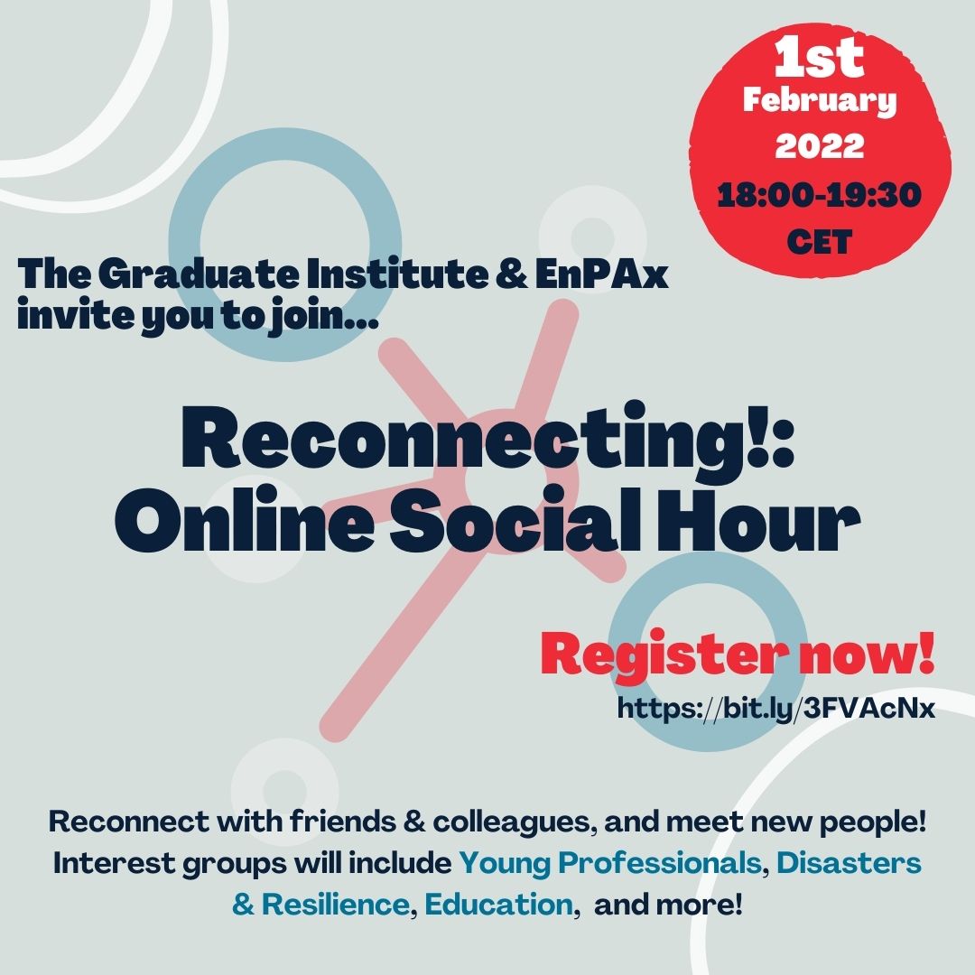 EnvPeacebuild's tweet photo. RECONNECT &amp; NETWORK at the Social Hour of the 2nd International Conference on Environmental Peacebuilding! A chance to get to together (virtually), meet friends, colleagues and new people! Sign up here: https://t.co/UeQocnjRd9
#EnPAx2022 https://t.co/YjshdERiD0