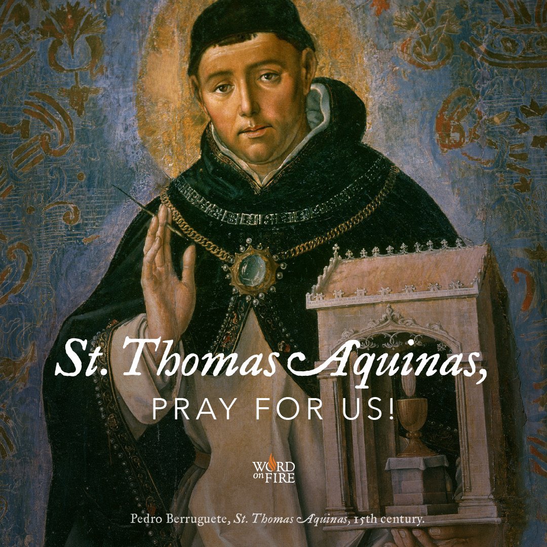 Patron Saint of Schools, St. Thomas Aquinas, pray for us! #catholicschools #calledtomore <a href="/EICSCatholic/">Elk Island Catholic Schools</a> @EICSfaith_well