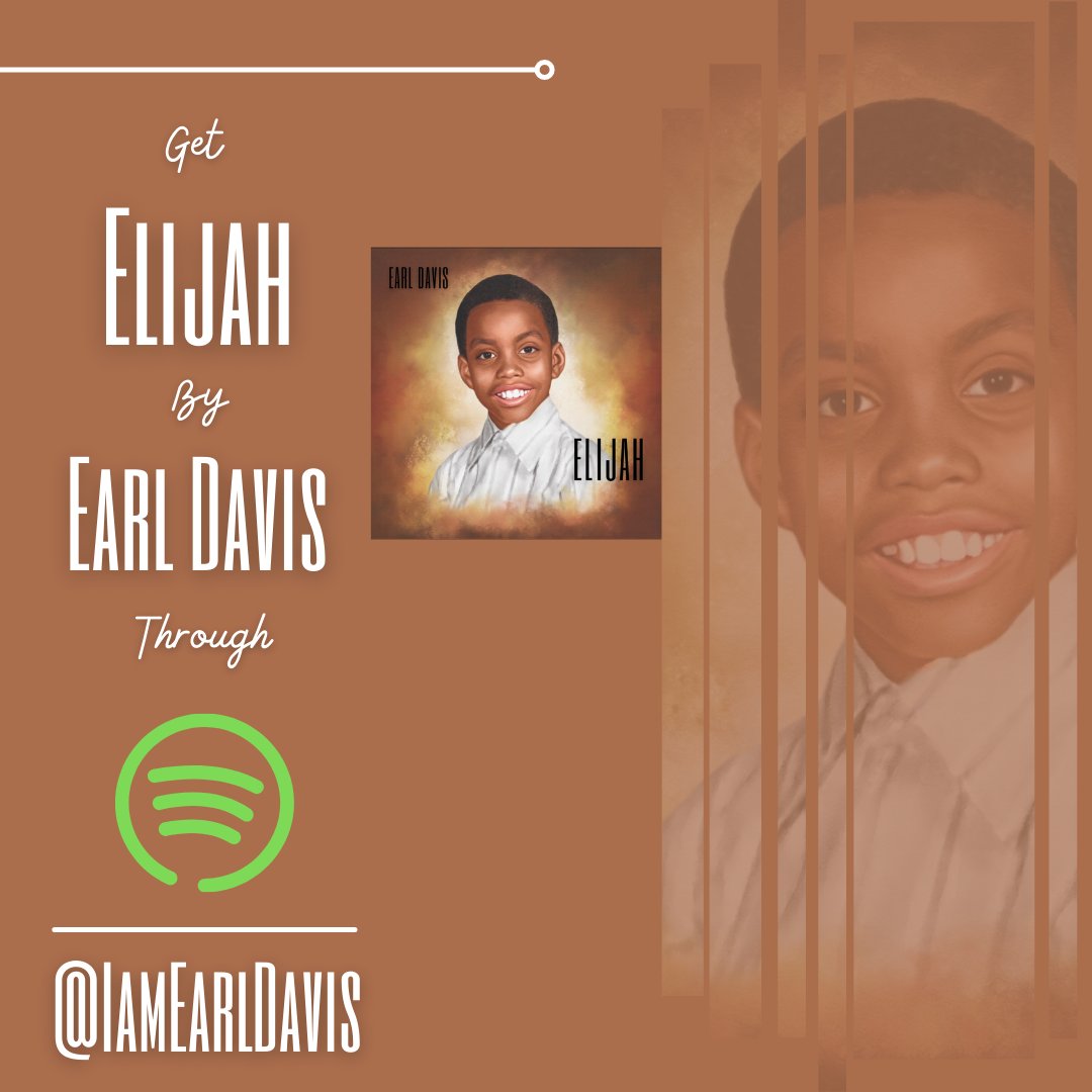 Stream my new album "Elijah" on Spofitfy! 

#EarlDavis #Elijah #Album #Music #Spotify

open.spotify.com/album/4zBGa6QP…