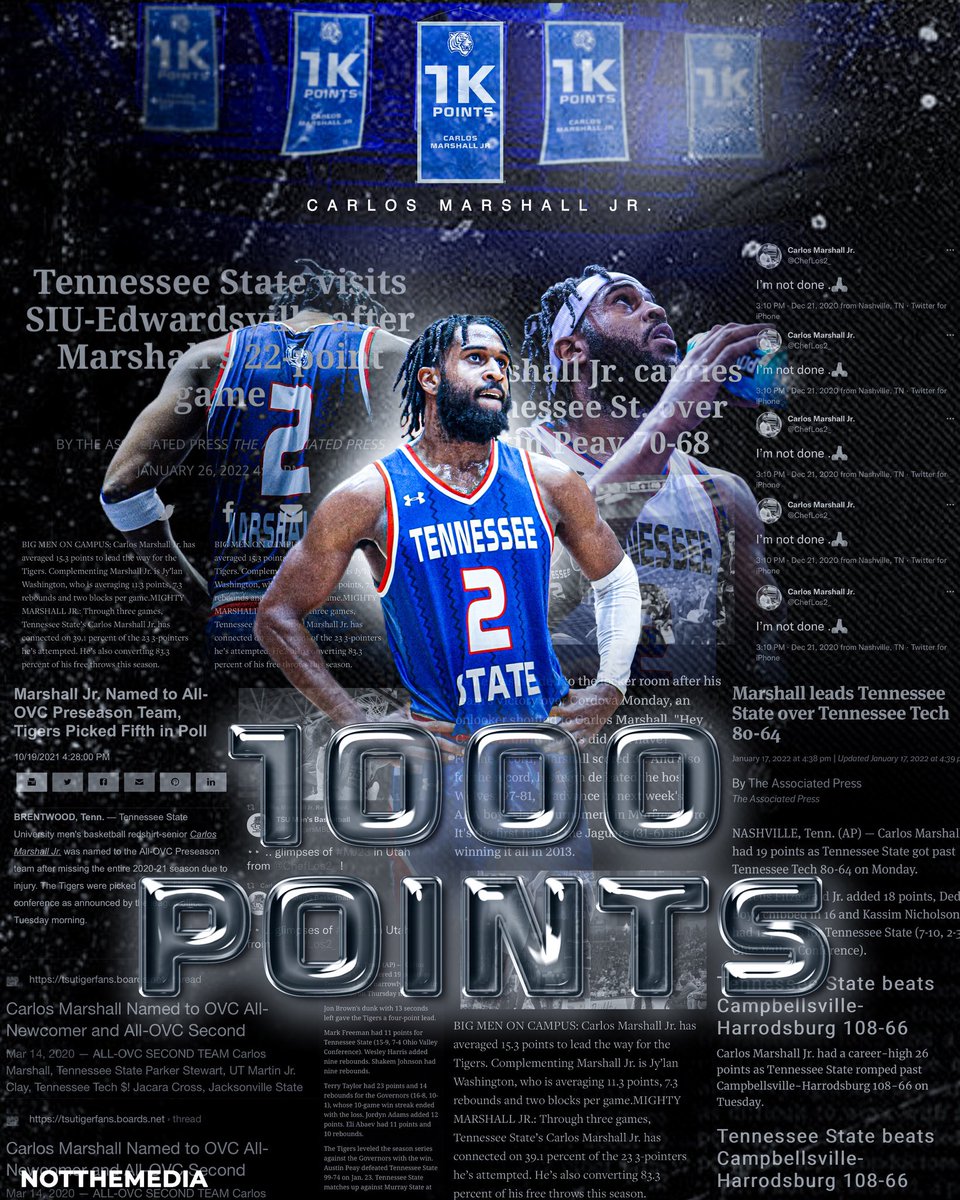 Tennessee State Men's Basketball tweet media