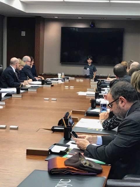 The start of his activism in the 5th grade: asking NYC Teachers’ pension fund managers to divest from fossil fuel investment. It worked. #ActivistNY