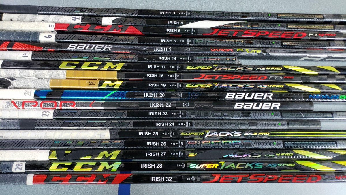requip_d's tweet image. Thank u to @NDHKYManagers @NDHockey for shipping   their broken sticks to us this week.  Thank U for ur continued support of our mission of recycling and providing employment for IDD adults @AbleWorkforce