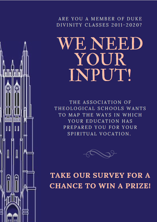 DukeDivAlumni's tweet image. The ATS Mapping Survey is live! If you are a member of DDS classes 2011-20, they want to survey you. Participate for a chance to win Duke Basketball tickets. If you are eligible, you should have already received an invitation. If you have not, contact us: external@div.duke.edu.