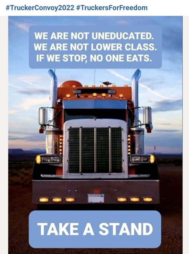 JamesMelville's tweet image. Please retweet if you stand with the #CanadianTruckers 🇨🇦

#TruckerConvoy2022 
#TruckersForFreedom