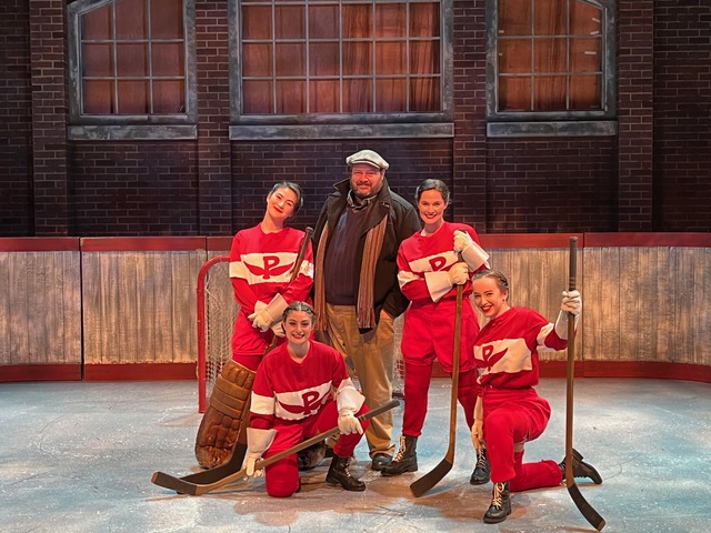 Feeling lucky (&amp; SO happy) to be back in the theatre in this very fitting return to the Canadian stage! This is such a special show and I am honoured to help tell the story of these incredible Canadian athletes! <a href="/theatrenwpg/">Theatre NorthWest</a> #Glory #womenshockey