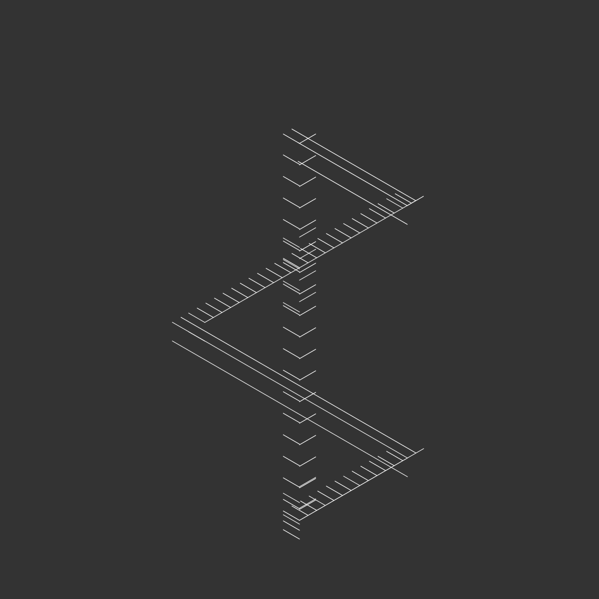 aotearoan's tweet photo. The #genuary2022 day 29 Isometric #genuary #genartclub https://t.co/TQAj0DVSk0