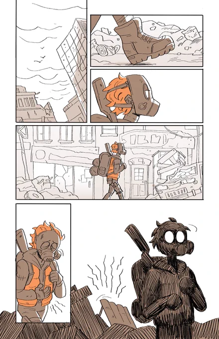 Our school assignement this week was to make pantomime comics (comics without words),  and this is my take! :) 

(Mostly just an excuse to draw kittens that looks like little potatoes tbh.) 