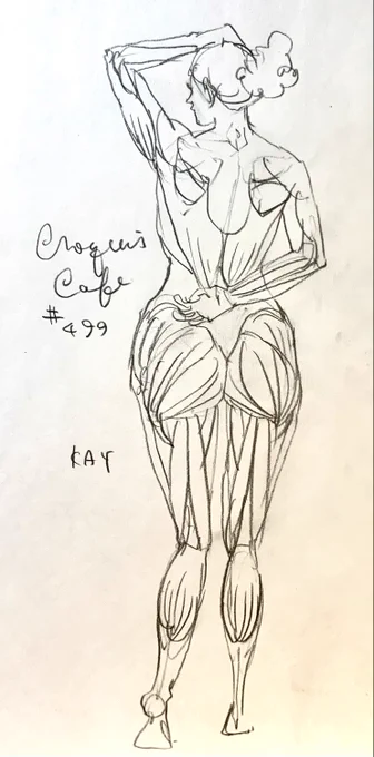 #croquiscafe
499 Kay
次週は500回ですね。偉業です!
モデルさんは誰かな。 