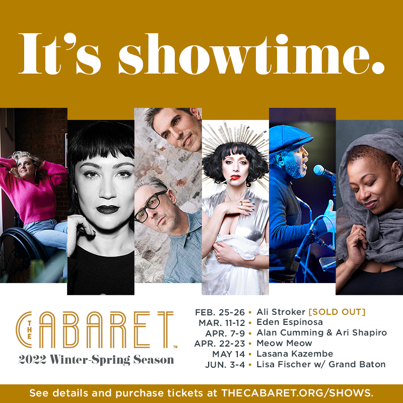 Today's the day – buy your tickets at THECABARET.ORG/SHOWS! 🎫
