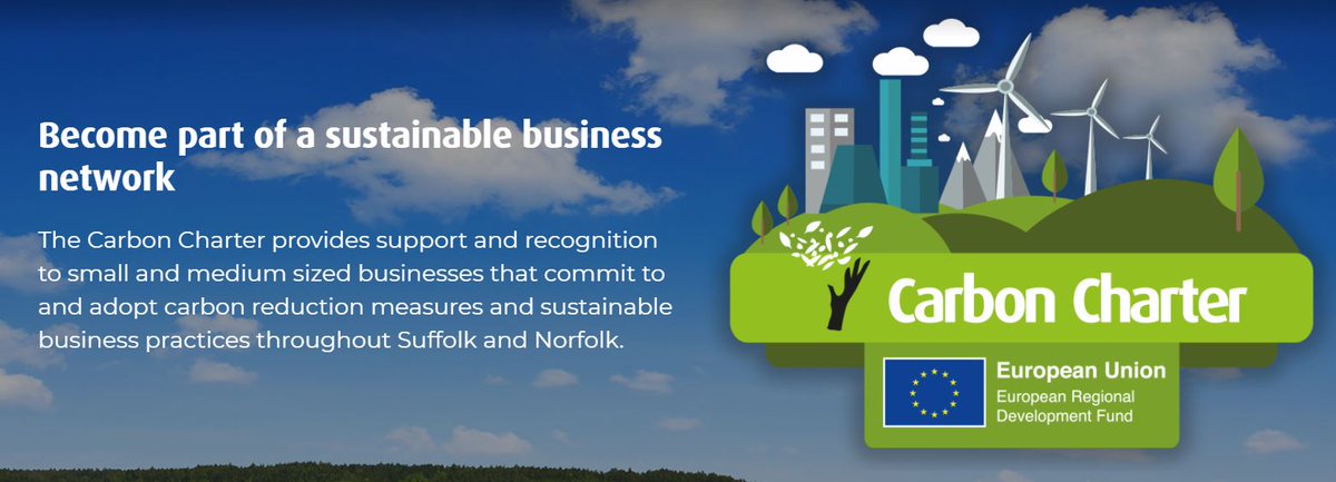 See how YOU &amp; your SME could benefit from joining the #CarbonCharter network
Join us this #CharterTuesday as we bring our network together ​
See carboncharter.org - #Retweet #Norfolk &amp; #Suffolk #SMEUK ’s reduce their #CarbonFootprint #MyClimateAction <a href="/suffolkcc/">Suffolk CC</a> <a href="/NorfolkCC/">Norfolk County Council</a>