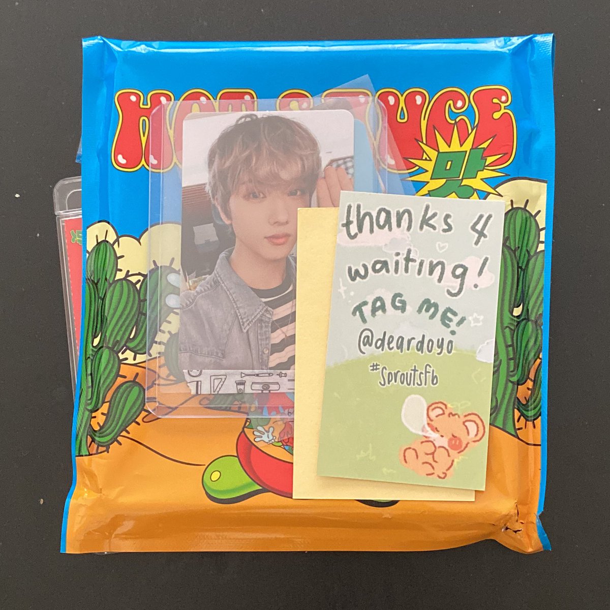 yeriv_v's tweet photo. thank you so much !! iโm very happy my jisung set came :)
- @deardoyo #sproutsfb ๐ฟ https://t.co/BrF6yMpvmR