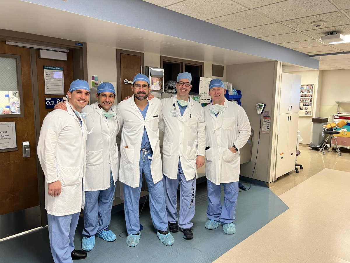 Last day in our ORs. Great Surgeons have been doing hip and knee replacement in them since the 90s, moving to brand new ORs, here’s a last pic today in front of 84, with my hip and knee colleagues. BOLD, forward 2030 <a href="/MayoClinic/">Mayo Clinic</a>.