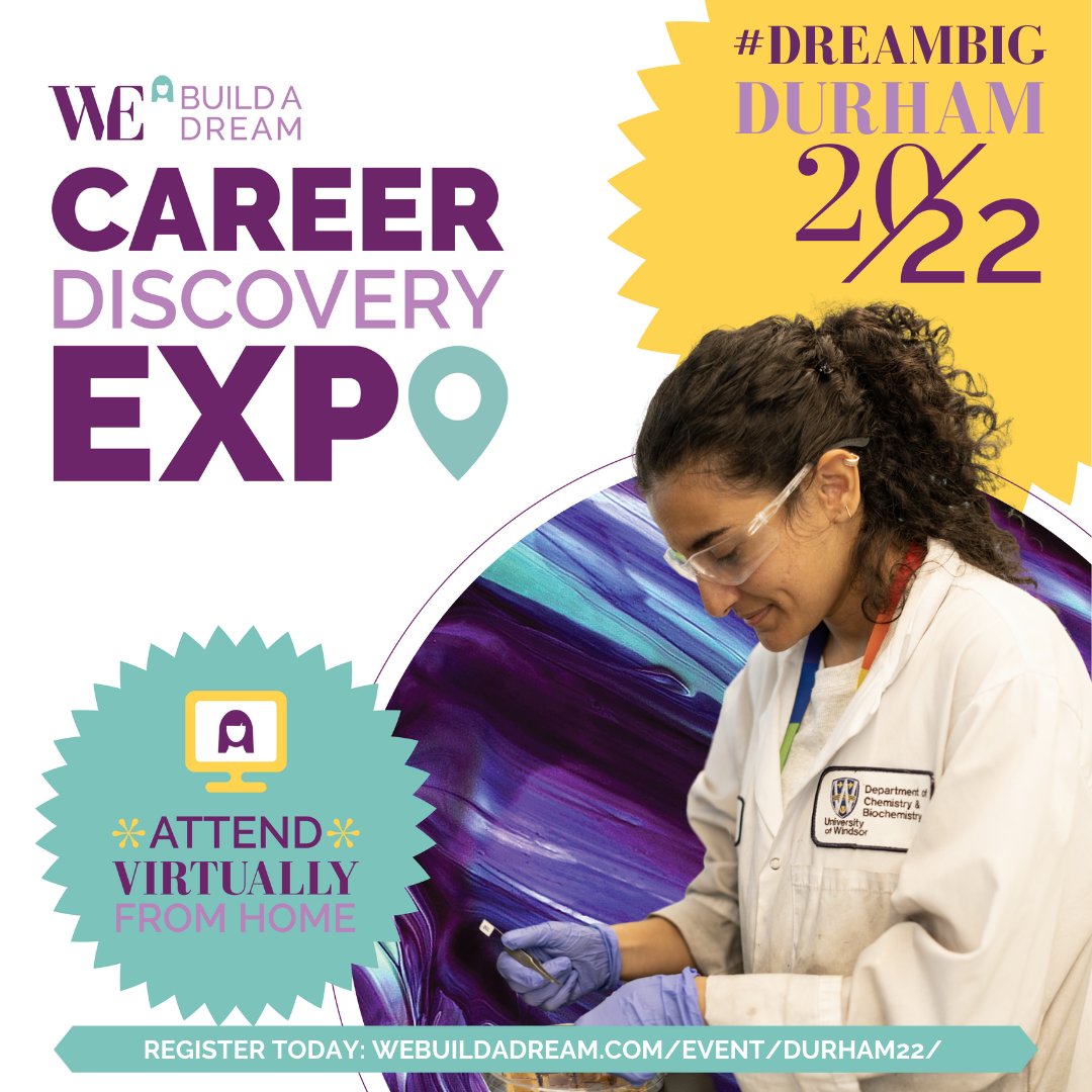 PCLConstruction's tweet image. Attention students in grades 7-12! Interested in construction or STEM? Join #PCLToronto at @WeBuildADream's #DreamBigDurham virtual career discovery expo Feb. 1 or #DreamBigYork Feb. 3 for young women and their parents to learn about possible career paths. webuildadream.com/events/