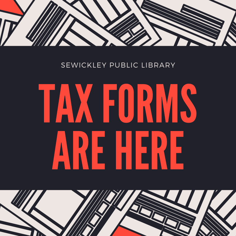 Sewickley Public Library (@sewickleypublib) on Twitter photo TAX FORMS: Copies of the 1040 and 1040-SR forms and instructions are available at the library, while supplies last. We can print additional forms for you for 5¢ per page. Learn more on our website at sewickleylibrary.org/taxes TAX FORMS: Copies of the 1040 and 1040-SR forms and instructions are available at the library, while supplies last. We can print additional forms for you for 5¢ per page. Learn more on our website at sewickleylibrary.org/taxes
