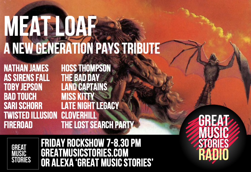 Coming up at 7pm. MeatLoaf tribute followed by GB cheerios Interviews from 7pm @WeAreInglorious @TobyJepson @assirensfall @badtouchrocksuk @SariSchorr @OfficialTIband @fireroadrock @13_Stars1 @badtouchrocksuk @LandCaptains @iammisskittyhq @LNLegacy @cloverhill_rock @The_LSP_Rock
