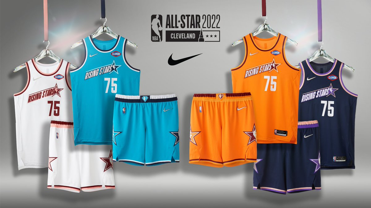 NBAAllStar on X: Designed by Nike, the #CloroxRisingStars