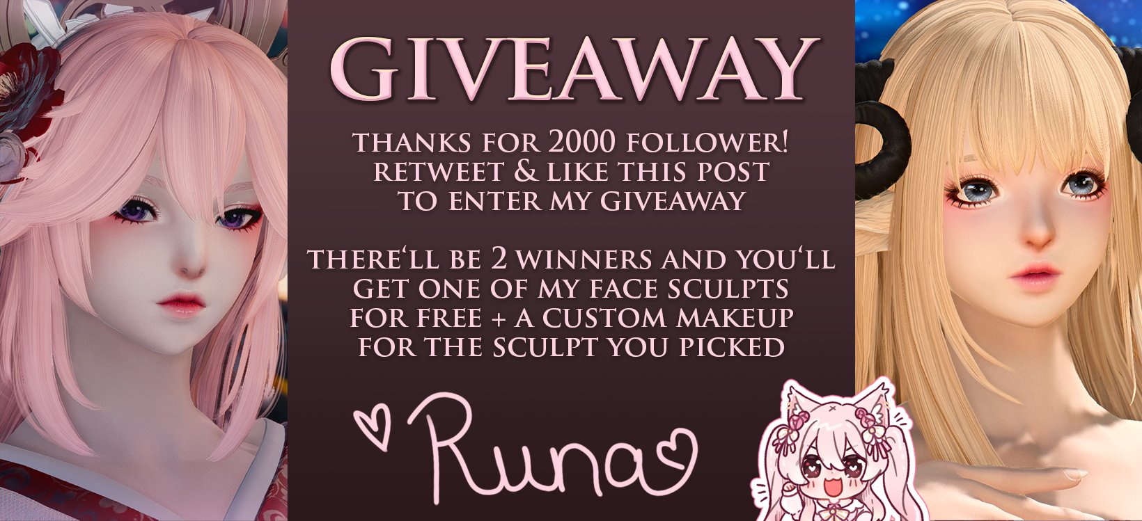 Runa Vanilla 🦋 on X: “✨ it’s giveaway time again! ✨ you can win 