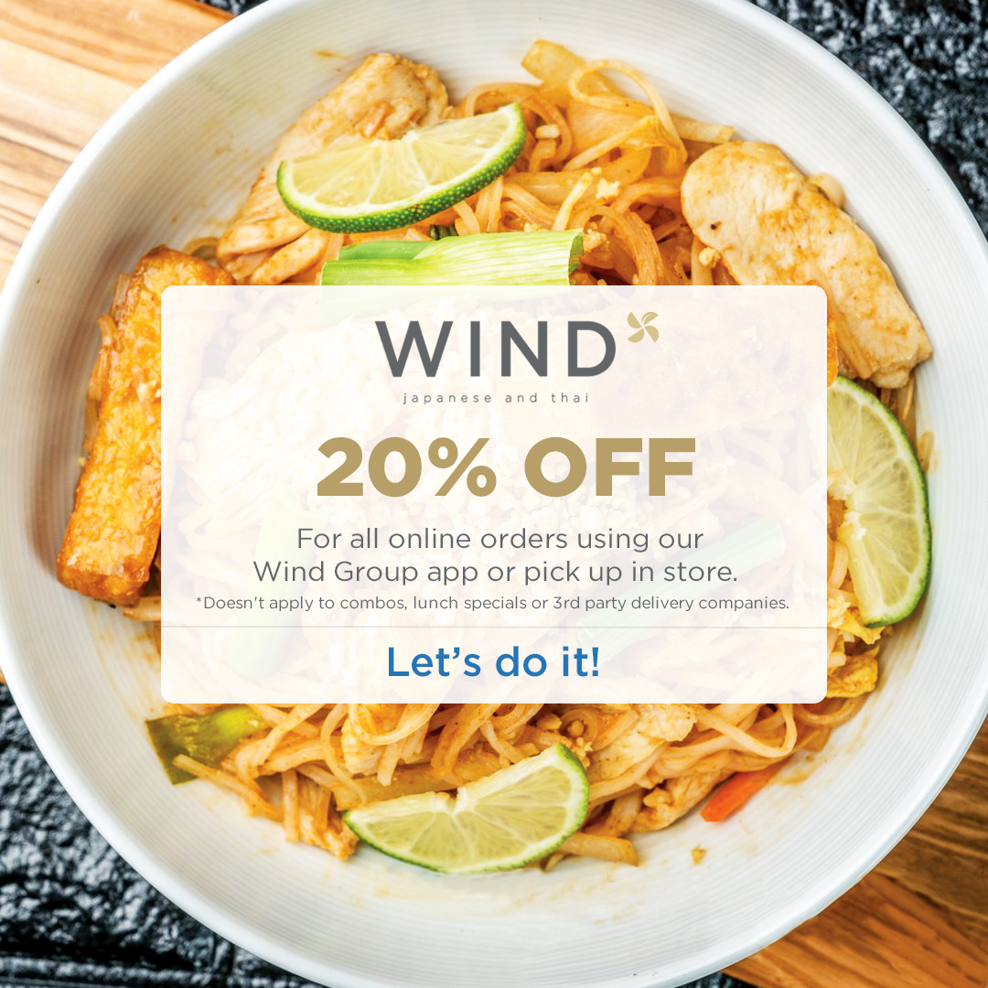 WIND_NIAG's tweet photo. It's a snowy day, so celebrate it #padthaitakeout ❄️🍜
Get 20% OFF on any Take Out orders made through our app, or through our online order to pick up at our store.

Order now: https://t.co/6wQdFMjsMr

*Combos and lunch special not included. 3rd party vendors are not included. https://t.co/JqxEEzs6Av