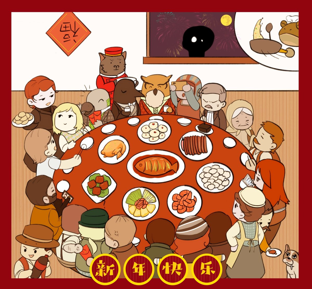 🧧 Happy Lunar New Year! 🧧

You can grab all the Rusty Lake premium games for 33% off as part of the #SteamLunarNewYearSale 🙌

store.steampowered.com/developer/rust…

A big thank you to <a href="/cuicuisausage/">🌭CuiCuisausage🌭-COMMS OPEN</a> for this beautiful festive #FanArtFriday 🙏