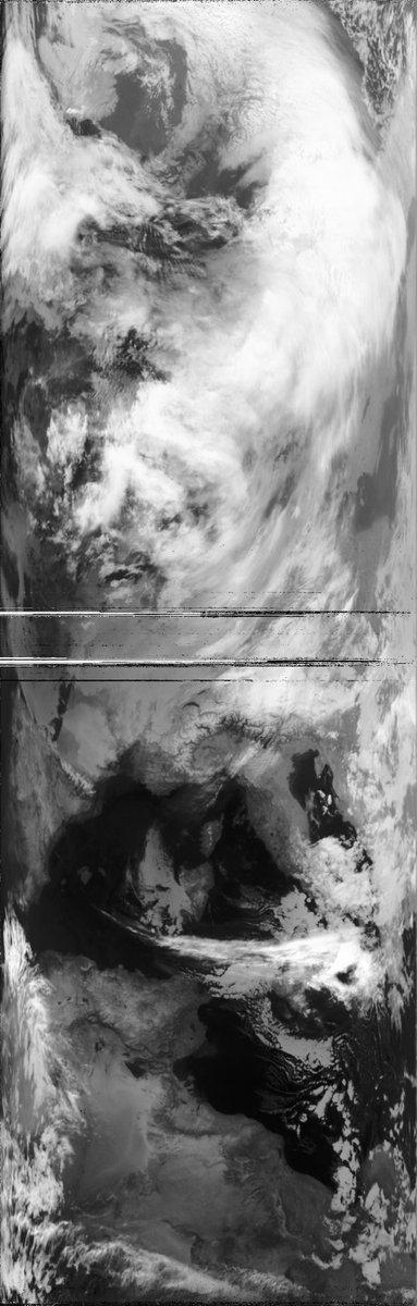 METEOR-M 2 HRPT, with some GSM noise at TCA