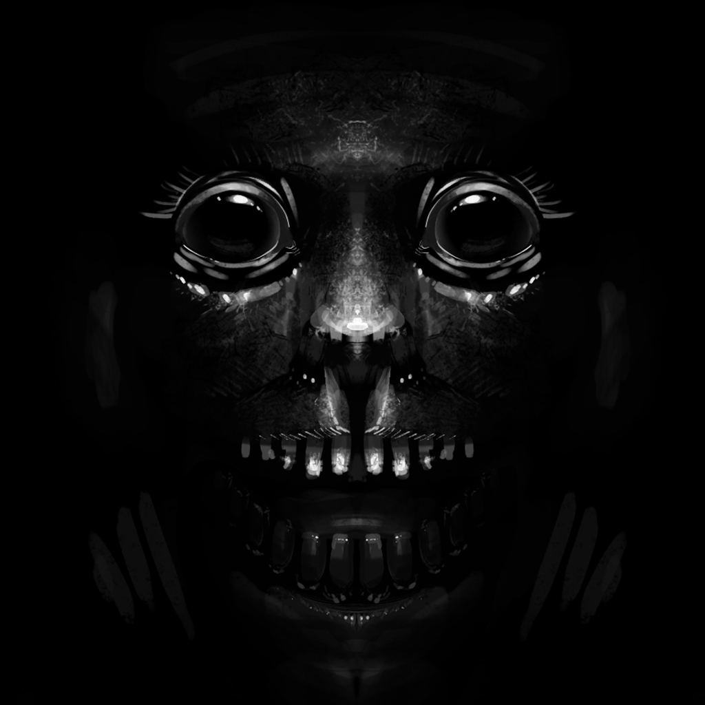 "You got games on your phone?" - The one little visual I got to draw in our game for the blind. I hope it spooks anyone scrolling by😈 #HorrorArt #digitalart