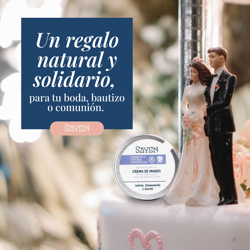 ProyectoSayen's tweet photo. ¿Tienes un evento y quieres que tu regalo guste y signifique algo especial? 👰‍♀️🤵‍♂️Regala productos Sayen y haz que tu evento llene de felicidad 🙌✨ no sólo a tus invitados sino también a los afectados por las enfermedades raras. ❤️ Productos ecológicos y naturales.♻️ ¡Escríbenos! https://t.co/XF0ylnr5DR