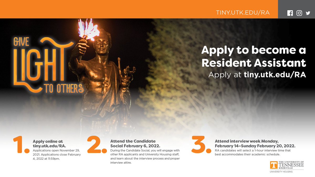 Utk Fall 2022 Schedule University Housing (@Utk_Housing) / Twitter