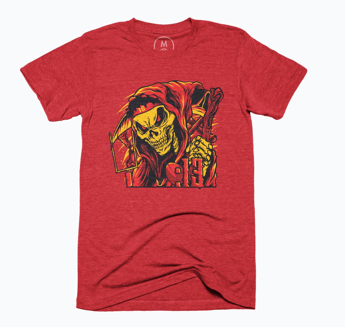 Get your hands on the most metal #Chiefs tee ever. "The Red Reaper." 

Available in black/red M/W tees, hoodies, pullovers and tanks. 

cottonbureau.com/products/the-r…