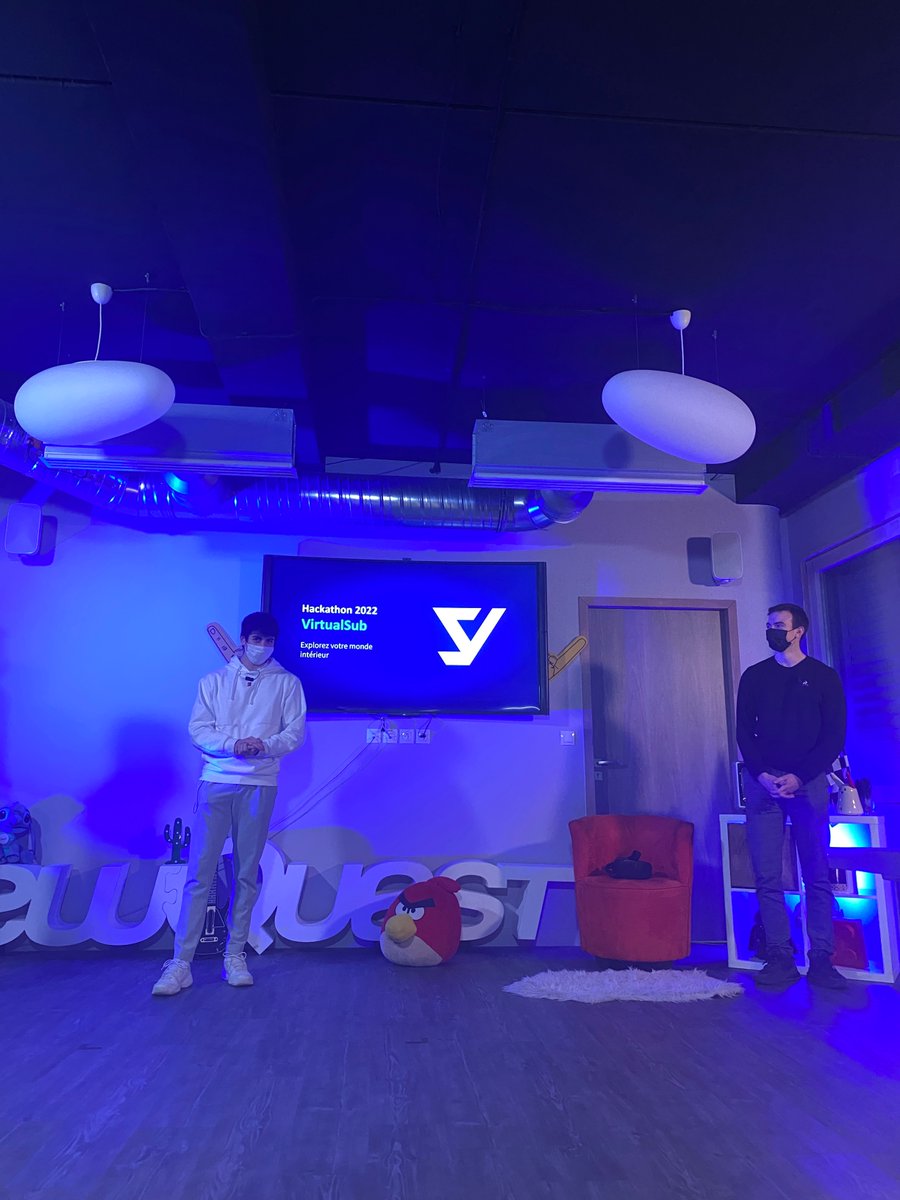 Place à Virtual Sub !
Un jeu en Réalité Virtuelle offrant la possibilité d'explorer votre monde intérieur et de créer un univers qui reflète votre subconscient !
Préparez vos passeports 🚀 twitch.tv/newquest_team
#hackathon2022 #challenge #innovation
