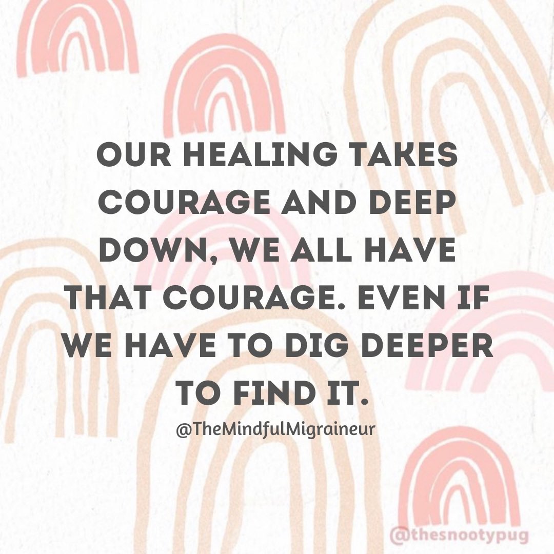 mindfulmigraine's tweet photo. Wanted to send out some positive and loving vibes for the weekend🌻 Courage comes in all sizes, shapes and forms.  It may feel hard but hard he not impossible💛 https://t.co/paQ6XM2Xy6
