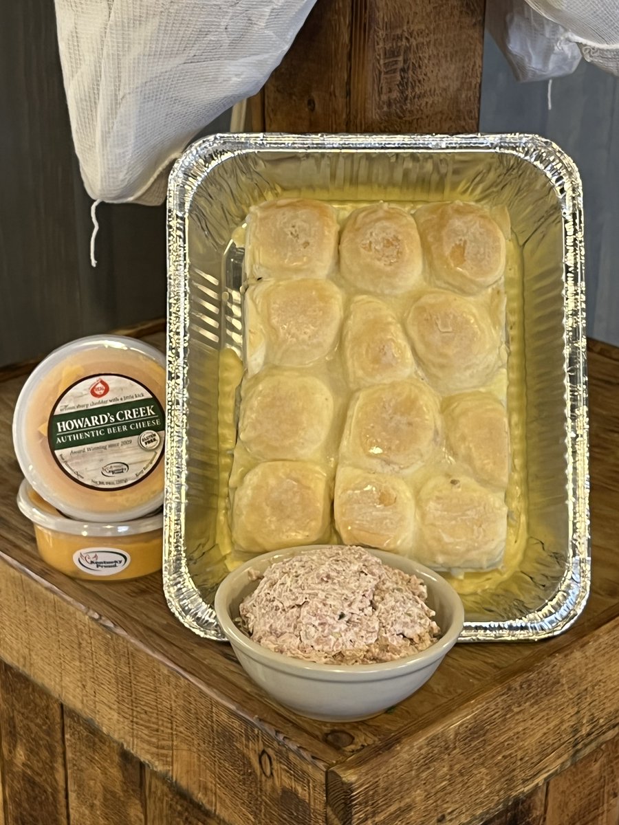 BrowningsHam's tweet photo. Browning's Country Ham has some options for gameday parties. 
Game Day Package has Country Ham Sliders,  Country Ham Salad and @Howardscreekbeercheese's Creek Authentic Beer Cheese for $50.00. 
We also have a 5 lb veggie tray for $25.00 add a large Howard's Creek Beer Cheese https://t.co/RHl94Y5pfD