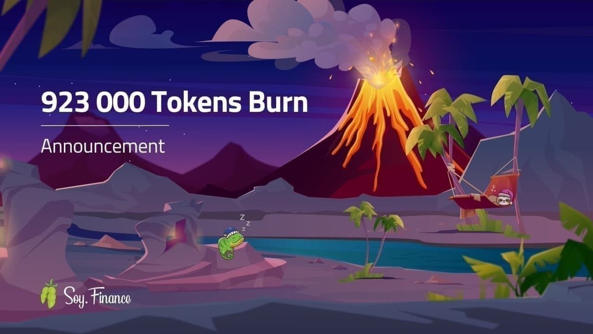 SOY Token Burn #08

Today we burnt 923 076 SOY tokens, equivalent to 132 000 USD!!!

💰 New max supply: 589 846 164 $SOY

💥 Total supply of SOY tokens suppressed forever: 1.69%

🔥 Burn Tx: clo.click/SOY-Burn08

📅 Next burn : 4th February 2022.