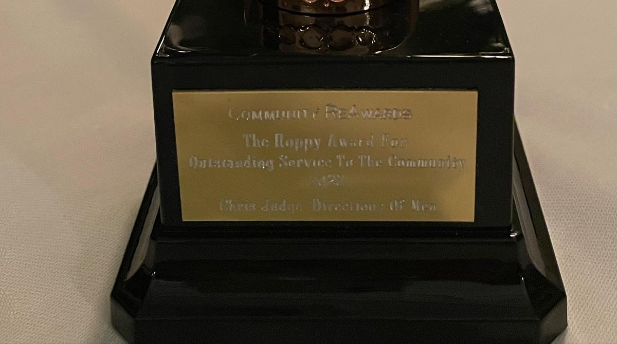 Directions4Men's tweet image. 👏 Not all heroes wear capes 👏

This evening our very own Chris won The Hoppy Award for Outstanding Service to the Community 2022.