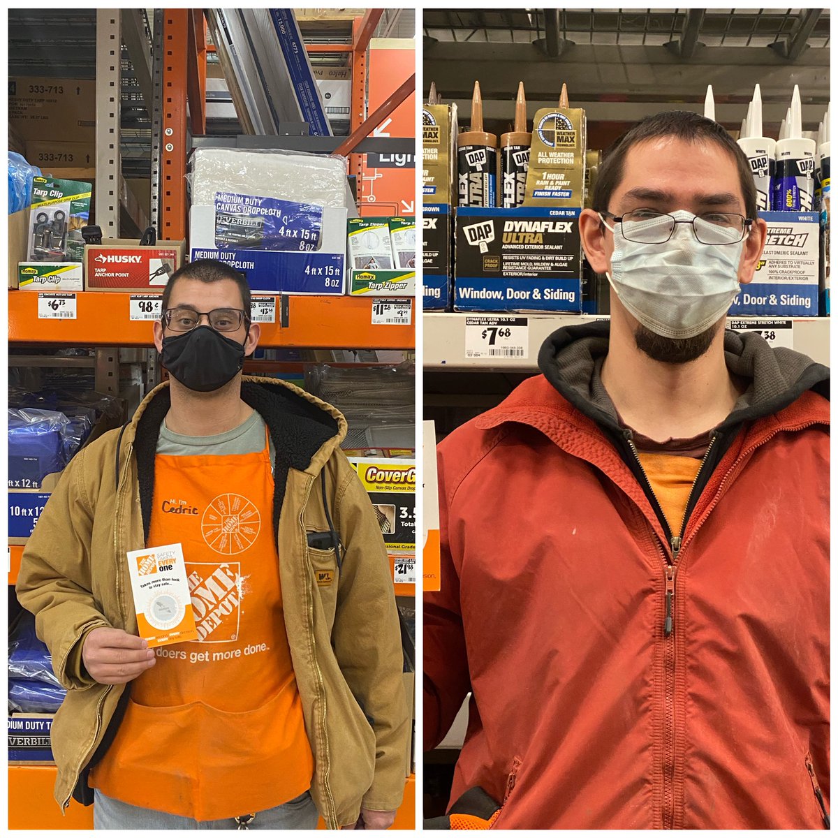 Cedric &amp; Sam were awarded with safety scratch off tickets For driving &amp; spotting safely.  Folks we have 2 WINNERS!!! #safetytakeseveryone