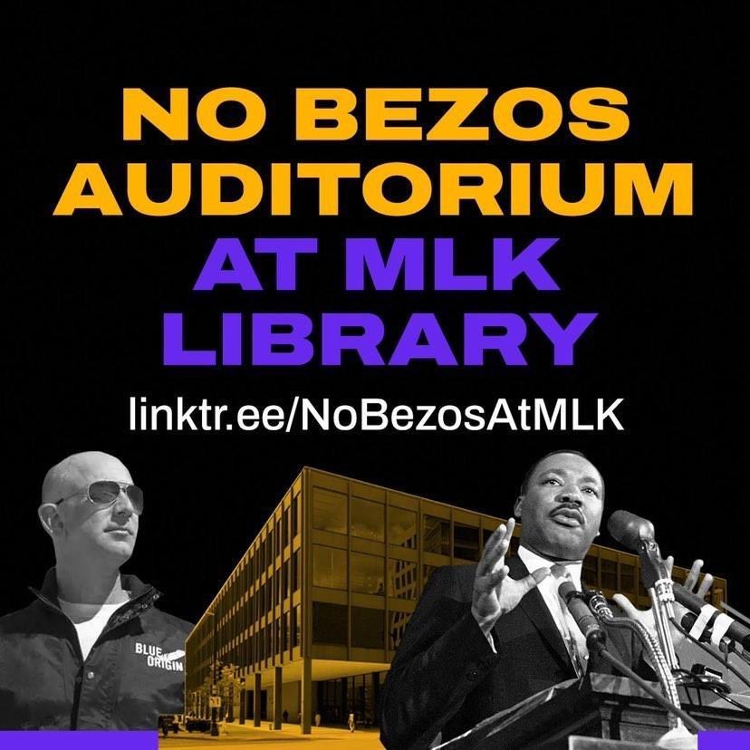 HarrietsDreams's tweet photo. .@dcpl Broad of Trustees, @councilofdc @MayorBowser @trayonwhite @Janeese4DC @RobertWhite_DC @CM_McDuffie just NO. Please notice I tagged all #DCNatives you all should understand the assignment #NoBezos #ProtectMLKLibrary https://t.co/xoPFzdmZFD
