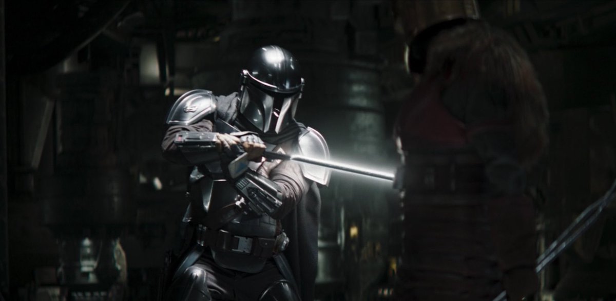 _UncleSam95's tweet photo. Well #Mandalorian and his Dark Saber came into #BookofBobaFett and said this is my show now 

#StarWars #DisneyPlus #Disney https://t.co/YzrBlBh6C2