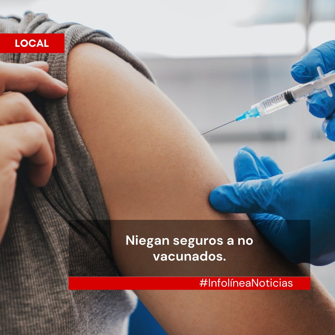 Aquellos que no se han colocado la vacuna contra el Covid-19 no podrán acceder a un seguro de gastos médicos, ya que mientras un vacunado el gasto promedio es de 40 mil pesos, para un no vacunado es de 600 mil indicó Alejandro Manuel Sobera, presidente nacional de AMASFAC.