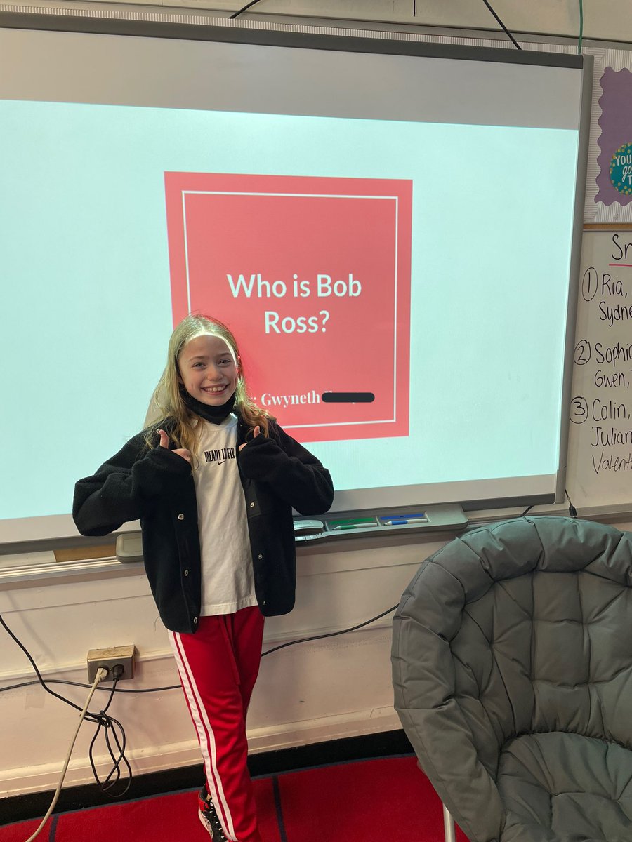 I love when conversations about poetry turn into student designed projects about an artist!