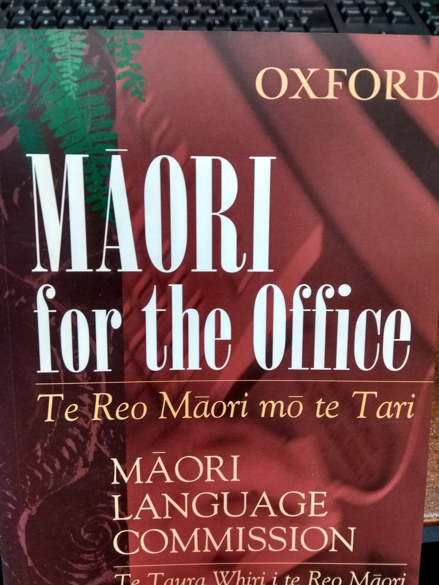 _McKatie_'s tweet photo. A #prettybook from New Zealand today, on how to make workplaces more welcoming for Maori speakers. I love that this exists and have no idea how it ended up in my UK library. https://t.co/BV3nmYjmp2