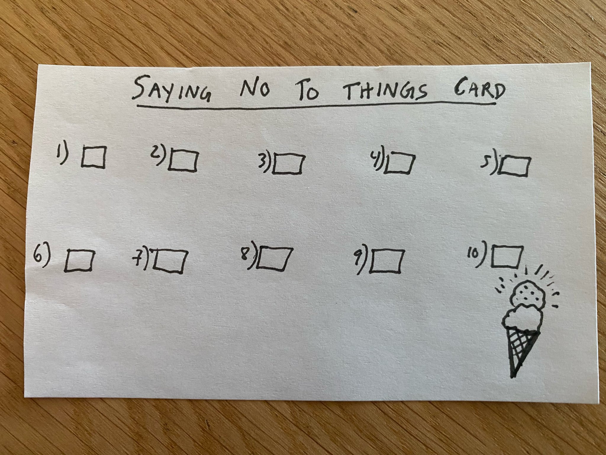 Saying No to Things Punch Card COCKTAIL Pack of 5 Motivational Loyalty  Reward Card Self Care Stationery Proceeds Donated to Charity 
