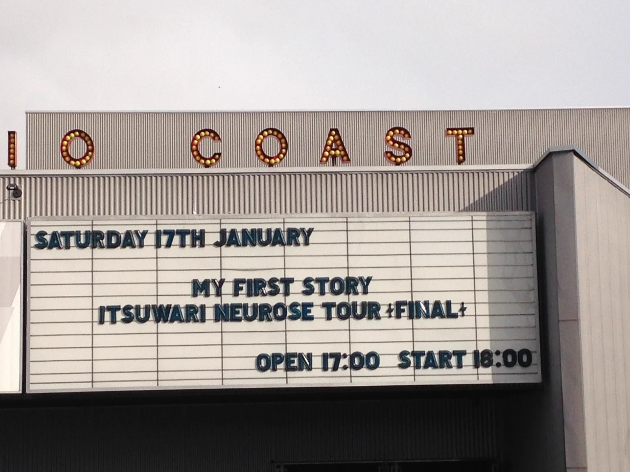 @studio_coast お疲れ様でした！そして、ありがとうございました！
最初に行ったのは多分2015年の1/17マイファスのツアーファイナル🔥 