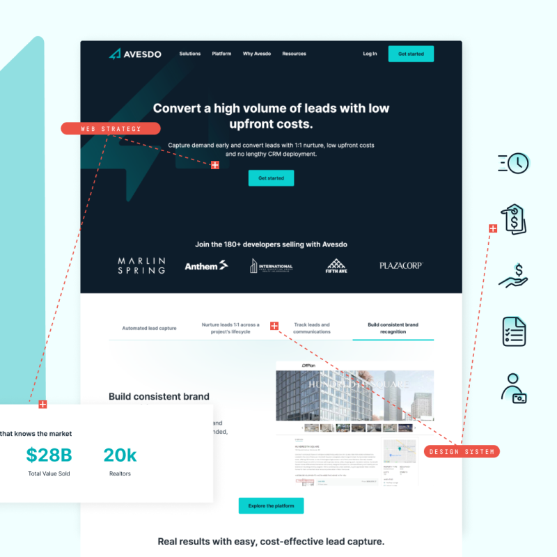redstamp's tweet photo. WEB LAUNCH 🚀 For @Avesdo, Redstamp delivered a new web strategy, design system, &amp; update to their brand &amp; product messaging. 

This bold visual &amp; verbal identity helps Avesdo tell a clear story around their unique value, industry-leading B2B tech &amp; deep real-world expertise. https://t.co/nysepOZPRD