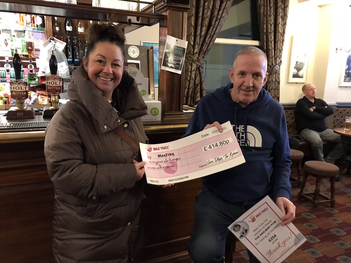 A MASSIVE thank you to Gary and all those at the Railway pub in Openshaw for raising over £400 for Max Trax AND pledging his ongoing support!! 💕

What a guy! What a community!
#lovewhereyoulive 
#openshaw
#bestpub
#communityfundraising