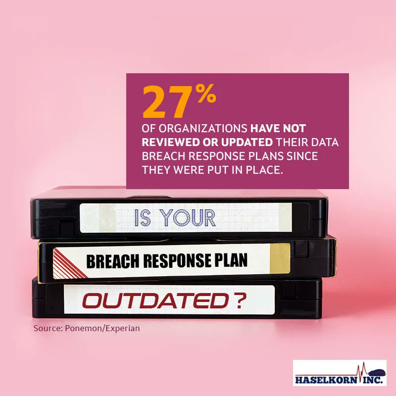 HaselkornInc's tweet photo. When was the last time your business reviewed its security measures? When it comes to cybersecurity, having a set-it-and-forget-it mentality is increasingly dangerous. DM us today to learn how we can get your response plan updated. #incident #responseplan #cybersecurity https://t.co/kFQpj1SYFD