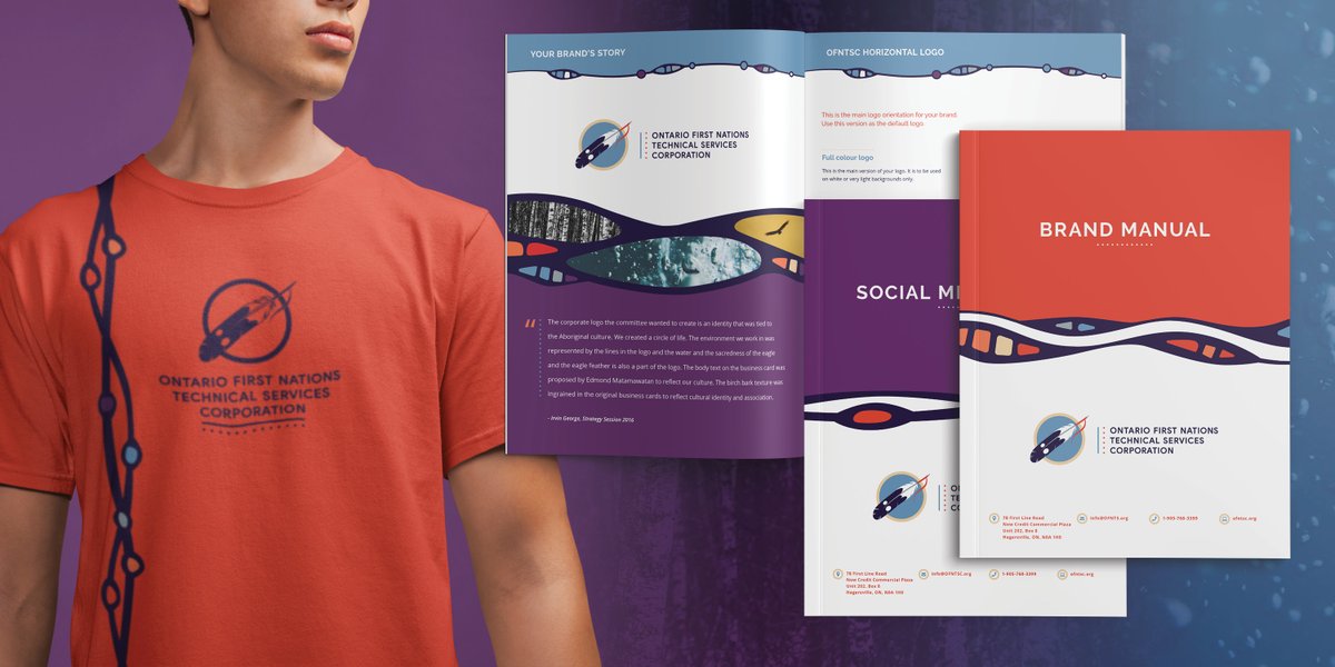 designdeplume's tweet image. To demonstrate their ability and willingness to evolve with change and challenges while looking back to their traditional cultural knowledge, @OFNTSC engaged us to help them update their branding with a brand guide and assets. #ddpportfolio #ddpdesign #branding #logodesign